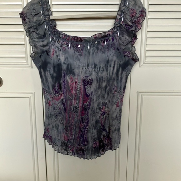 Sheer top with liner - Picture 1 of 4
